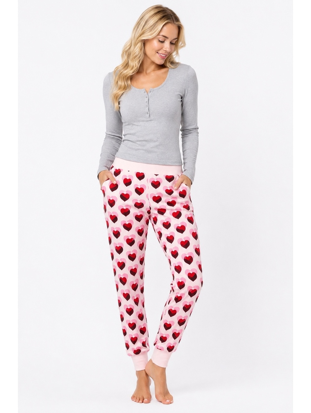 Kate Spade New York Heart Print Pajama Lounge Pants Women’s Large BNWOT